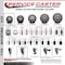 Service Caster 3'' Gray Polyurethane Wheel Swivel 7/8'' Square Stem Caster Set 2 Brakes, 4PK SCC-SQ20S314-PPUB-GRY-PLB-78-2-S-2 - alternate 2